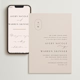 "Everlasting" - Wedding Website in Latte by Jennifer Postorino - Match Your Stationery