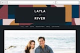 "Abstract Jewels" - Wedding Website in Noir by Maria Alou - Desktop Design