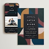 "Abstract Jewels" - Wedding Website in Noir by Maria Alou - Match Your Stationery
