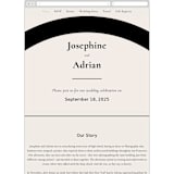 "view to behold" - Wedding Website in Onyx by letterfix - Mobile Layout