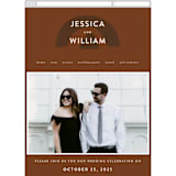 "Private Affair" - Wedding Website in Cinnamon by Nazia Hyder - Mobile Layout