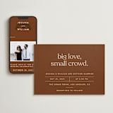 "Private Affair" - Wedding Website in Cinnamon by Nazia Hyder - Match Your Stationery