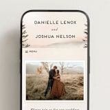 "Every Single Dawn With You" - Wedding Website in Forest by Petra Kern - Mobile Layout