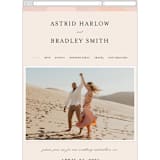 "Marbled Arch" - Wedding Website in Peach by Anna Elder - Mobile Layout