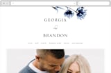"A Wedding Watercolor" - Wedding Website in Cornflower by Chris Griffith - Desktop Design