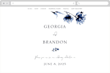 "A Wedding Watercolor" - Wedding Website in Cornflower by Chris Griffith - Desktop Design