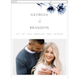 "A Wedding Watercolor" - Wedding Website in Cornflower by Chris Griffith - Mobile Layout