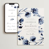 "A Wedding Watercolor" - Wedding Website in Cornflower by Chris Griffith - Match Your Stationery