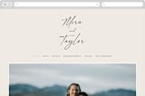 "Modernline" - Wedding Website in Cotton by April Astudillo - Desktop Design