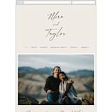"Modernline" - Wedding Website in Cotton by April Astudillo - Mobile Layout
