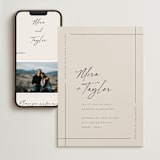 "Modernline" - Wedding Website in Cotton by April Astudillo - Match Your Stationery