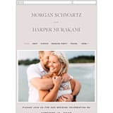 "Coco" - Wedding Website in Linen by Carly Reed Walker - Mobile Layout