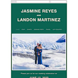 "Bold Type" - Wedding Website in Parrot by Owl and Toad - Mobile Layout
