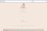 "Sunset Beach" - Wedding Website in Sand by Owl and Toad - Desktop Design