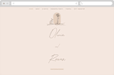 "Sunset Beach" - Wedding Website in Sand by Owl and Toad - Desktop Design