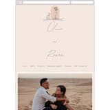 "Sunset Beach" - Wedding Website in Sand by Owl and Toad - Mobile Layout