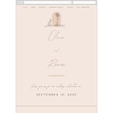 "Sunset Beach" - Wedding Website in Sand by Owl and Toad - Mobile Layout