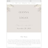 "Pampas & Palms" - Wedding Website in Ash by Kaydi Bishop - Mobile Layout