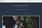 "Georgetown" - Wedding Website in Oxford by Stacey Meacham - Desktop Design