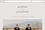 "Align" - Wedding Website in Linen by JoAnn Jinks - Desktop Design