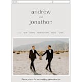 "Align" - Wedding Website in Linen by JoAnn Jinks - Mobile Layout