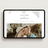 "Picturesque" - Wedding Website in Linen by Christie Garcia - Desktop Design