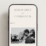 "All Type" - Wedding Website in Daydream by Pixel and Hank - Mobile Layout