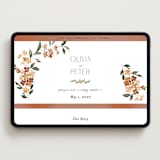 "Sweeping Vine" - Wedding Website in Terracotta by Itsy Belle Studio - Desktop Design