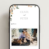 "Sweeping Vine" - Wedding Website in Terracotta by Itsy Belle Studio - Mobile Layout