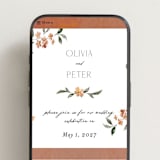 "Sweeping Vine" - Wedding Website in Terracotta by Itsy Belle Studio - Mobile Layout