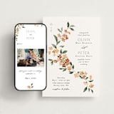 "Sweeping Vine" - Wedding Website in Terracotta by Itsy Belle Studio - Match Your Stationery