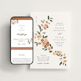 "Sweeping Vine" - Wedding Website in Terracotta by Itsy Belle Studio - Match Your Stationery