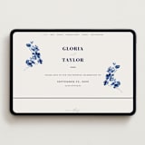 "Poppies" - Wedding Website in Klein by Pati Cascino - Desktop Design