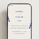 "Poppies" - Wedding Website in Klein by Pati Cascino - Mobile Layout