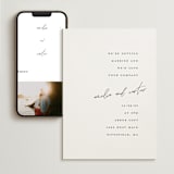 "Slate" - Wedding Website in Bridal Veil by Up Up Creative - Match Your Stationery