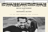 "Crossroads" - Wedding Website in Ink by Iveta Angelova - Desktop Design