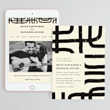 "Crossroads" - Wedding Website in Ink by Iveta Angelova - Match Your Stationery
