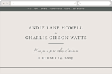 "Happily Ever After" - Wedding Website in Buff by Sara Hicks Malone - Desktop Design