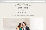 "Connect" - Wedding Website in Almond by Brianne Larsen - Desktop Design