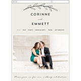 "Connect" - Wedding Website in Almond by Brianne Larsen - Mobile Layout