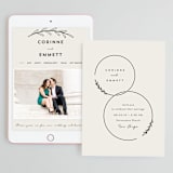 "Connect" - Wedding Website in Almond by Brianne Larsen - Match Your Stationery