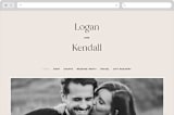 "Ivy" - Wedding Website in Ecru by Carly Reed Walker - Desktop Design