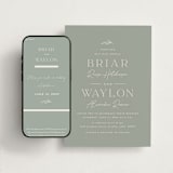 "Soft Arch" - Wedding Website in Sage by Erica Krystek - Match Your Stationery