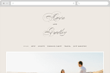 "Tandem" - Wedding Website in Buttercream by Jessica Williams - Desktop Design