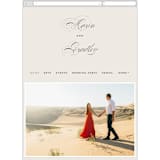 "Tandem" - Wedding Website in Buttercream by Jessica Williams - Mobile Layout