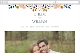 "modern folk" - Wedding Website in Blush by GeekInk Design - Desktop Design