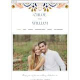 "modern folk" - Wedding Website in Blush by GeekInk Design - Mobile Layout