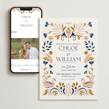 "modern folk" - Wedding Website in Blush by GeekInk Design - Match Your Stationery