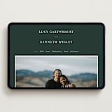 "Mountainview" - Wedding Website in Evergreen by Sarah Brown - Desktop Design