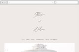 "Love Note" - Wedding Website in Ecru by AK Graphics - Desktop Design